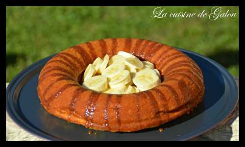 GATEAU BANANES ET CARAMEL BEURRE SALE