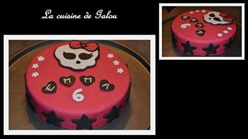 GATEAU D'ANNIVERSAIRE MONSTER HIGH POUR MA FILLE