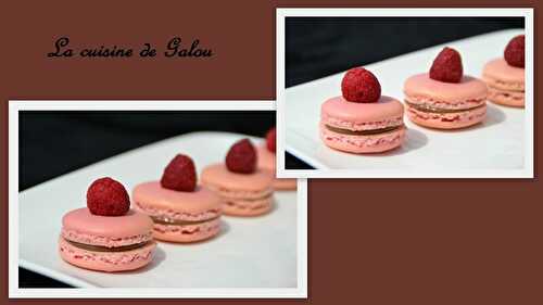 MACARONS CHOCOLAT FRAMOISES