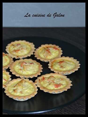 MINIS QUICHES AU CRABE ET AU CURRY