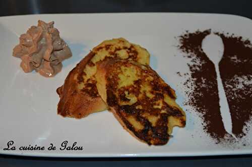 PAIN PERDU ET SA CHANTILLY AU NUTELLA