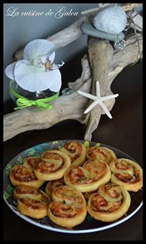 PALMIERS FEUILLETES CHORIZO, RICOTTA ET COMTE