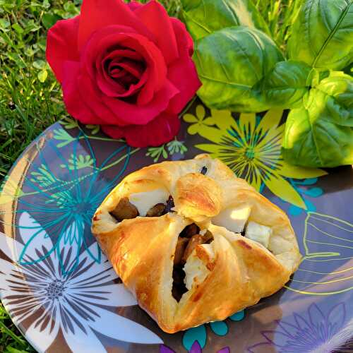 PANIERS FEUILLETE A L'AUBERGINE ET A LA FETA