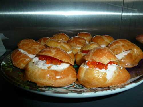 PETITS CHOUX AU SAUMON FUME