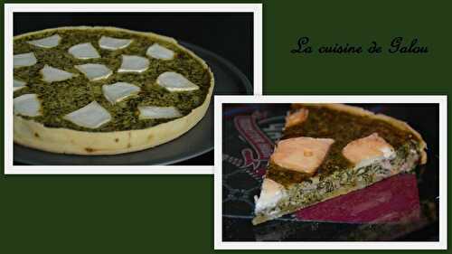 QUICHE AU CHEVRE, EPINARD ET JAMBON CRU