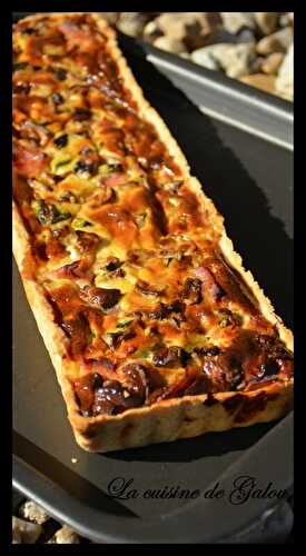 QUICHE COURGETTE, JAMBON ET CHEVRE