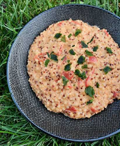 QUINOA AU POIVRONS ET AU CHORIZO