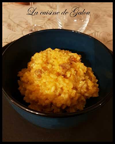 RISOTTO AU SAFRAN ET AU CHORIZO