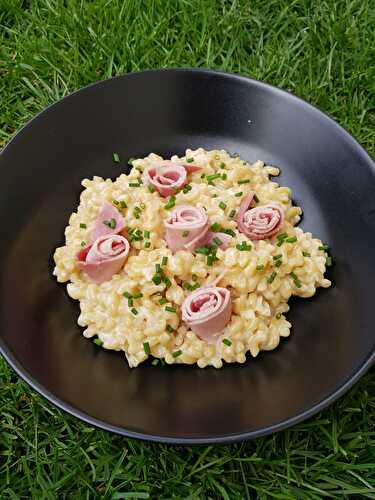 RISOTTO DE COQUILLETTES AU JAMBON FAÇON CYRIL LIGNAC