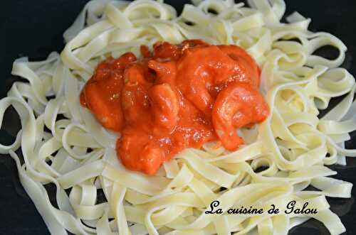 TAGLIATELLES AUX CREVETTES