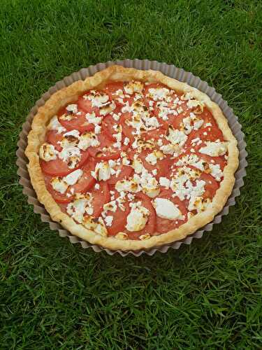 TARTE A LA TOMATE ET AU CHEVRE