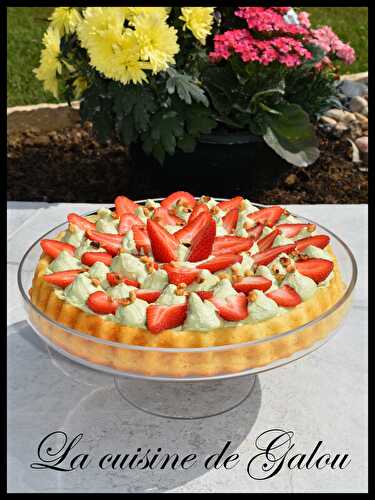 TARTE RENVERSÉE FRAISE / PISTACHE