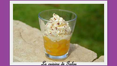 VERRINE DE MANGUE ET SA CHANTILLY AU FROMAGE FRAIS