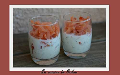 VERRINES TOMATES SAUMON TZATZIKI