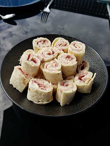 WRAPS ROULES AU JAMBON ET FROMAGE