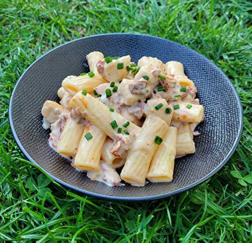 RIGATONIS AU POULET AU TOMATES SECHEES