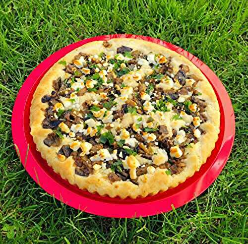 TARTE BRIOCHE A L'AUBERGINE ET AU CHEVRE