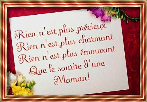 Bonne fête à toutes les mamans