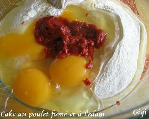 Cake au poulet fumé et à l'edam