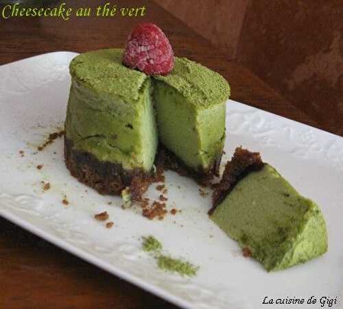 Cheesecake au thé vert matcha
