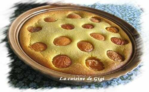 Clafoutis aux abricots semoule et amandes