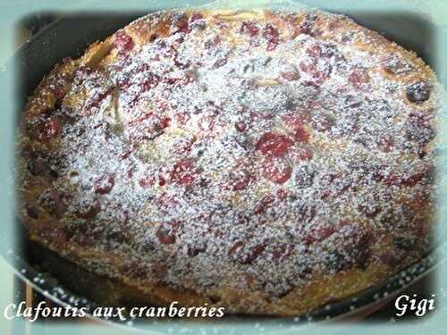 Clafoutis aux cranberries ou airelles