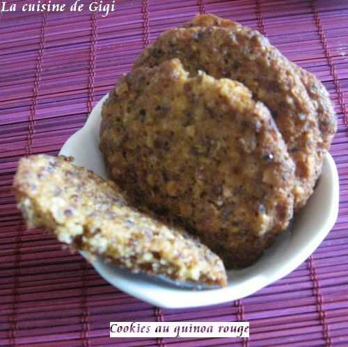 Cookies au quinoa rouge