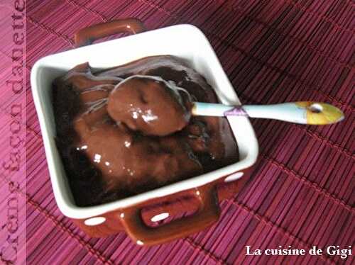 Crème façon danette au chocolat