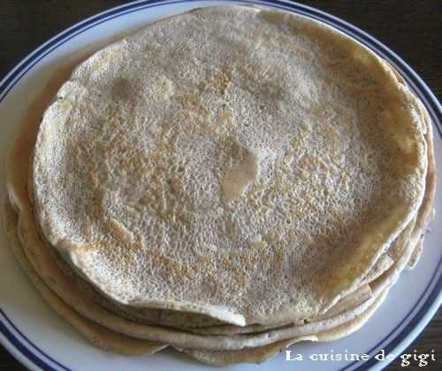 Crêpes à bas IG à la farine de blé type 150