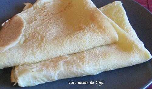 Crêpes au lait d'amande