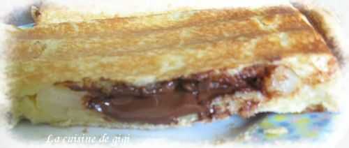 Croque poire-chocolat, cannelle