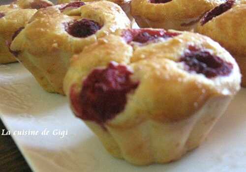 Cupcakes ricotta, amande et framboises - La cuisine de gigi