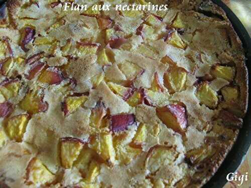 Flan aux nectarines