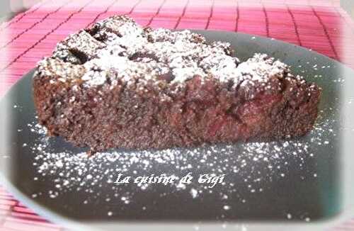 Fondant chocolat griottes