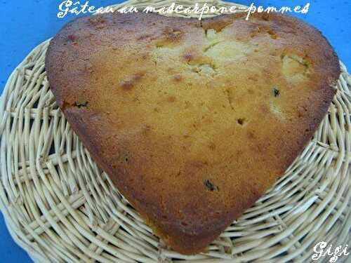 Gâteau au mascarpone-pommes