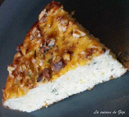 Gâteau de chou fleur, fromage blanc et parmesan