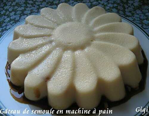 Gâteau de semoule en machine à pain