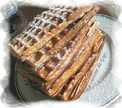 Gaufres aux biscuits roses de Reims