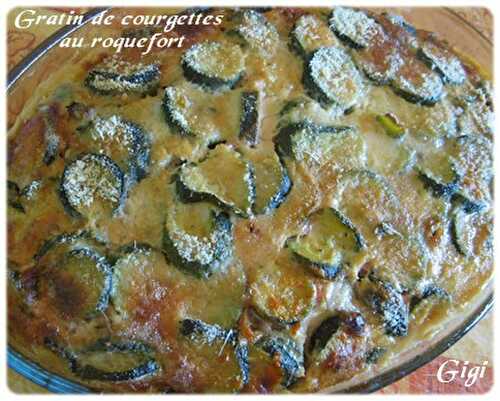 Gratin de courgettes au roquefort