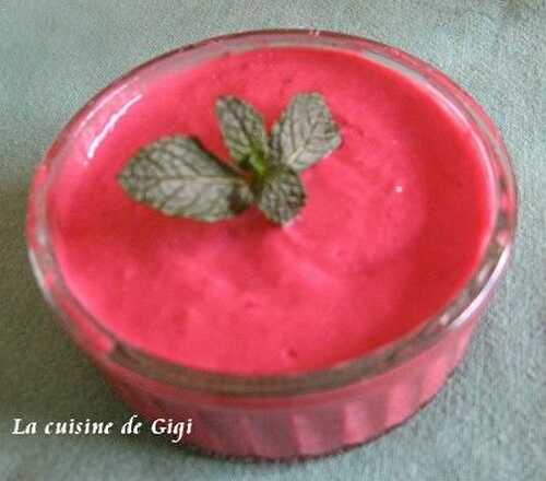 Mousse aux framboises