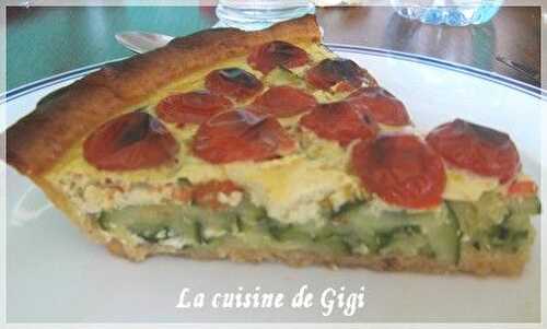 Quiche aux courgettes et aux tomates cerise