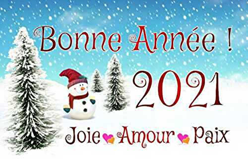 Bonne et heureuse année 2021
