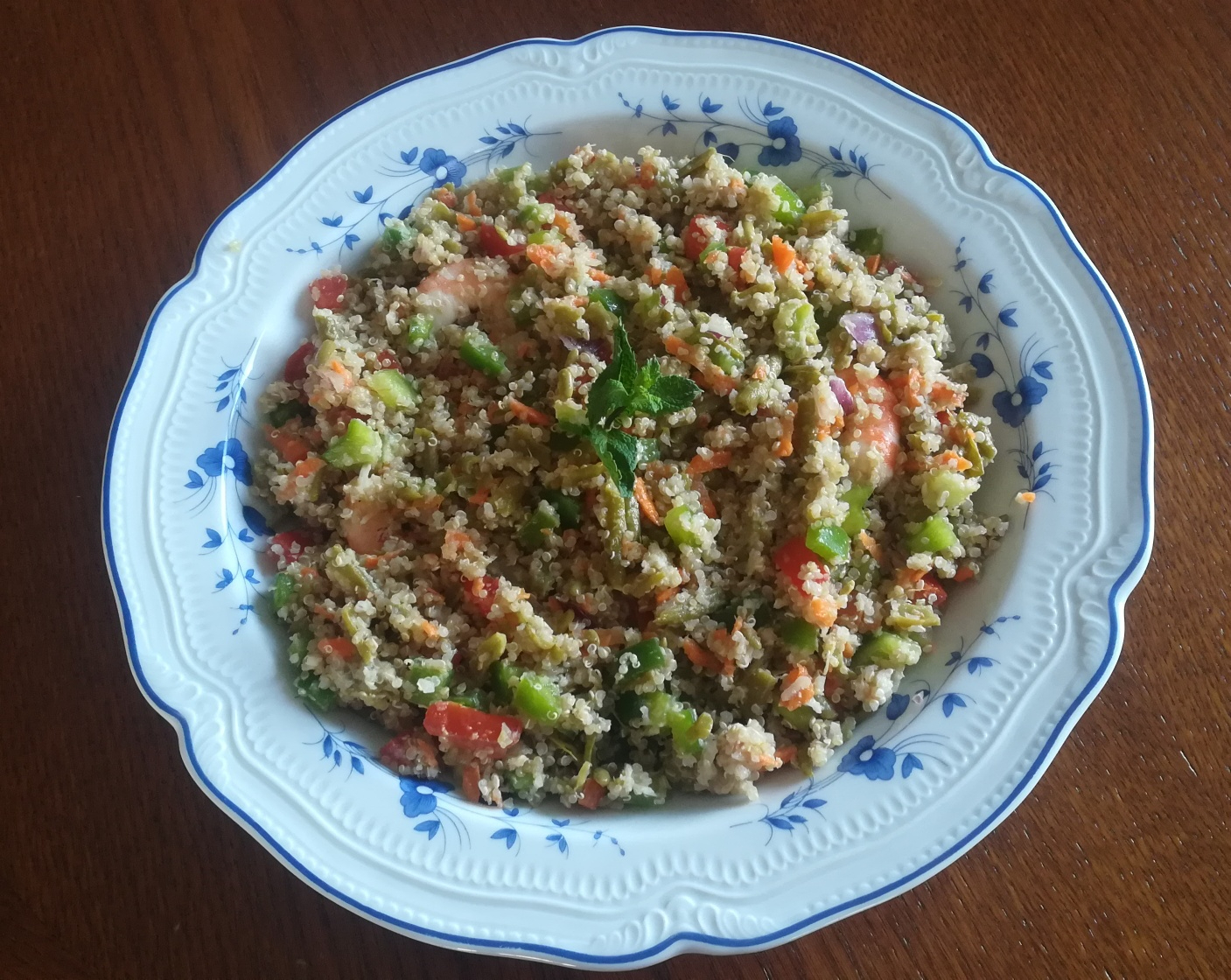 Salade de quinoa et sa crème de fenouils IG bas