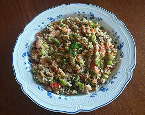 Salade de quinoa et sa crème de fenouils IG bas