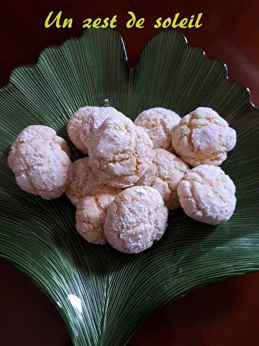 Biscuits craquelés au citron