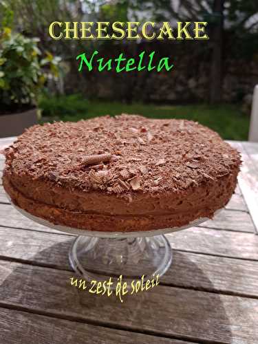 Cheesecake au Nutella sans cuisson