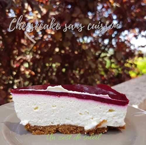 Cheesecake aux framboises recette sans cuisson - La cuisine de Giulia