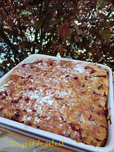 Clafoutis cerises , pistaches