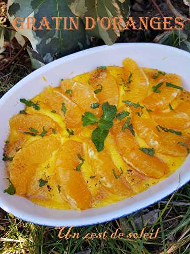 Gratin d'oranges au sabayon