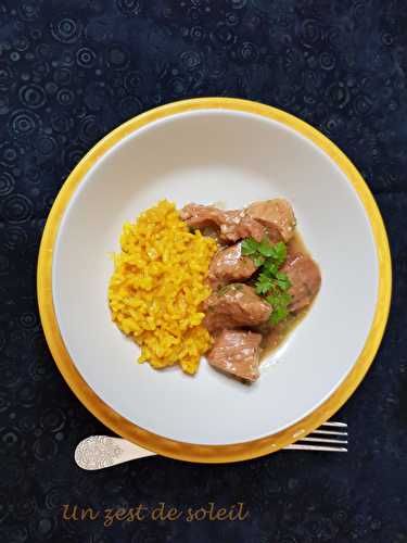 Mijoté de veau gremolata et son risotto au safran